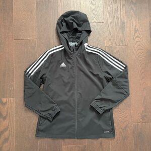 adidas hooded windbreaker jacket